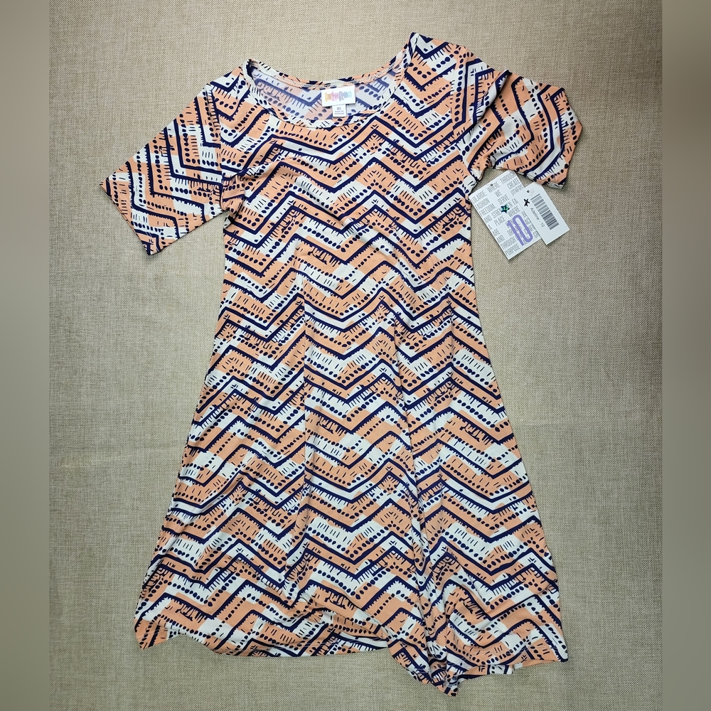 Lularoe Adeline Dress Girls Size 10 NWT